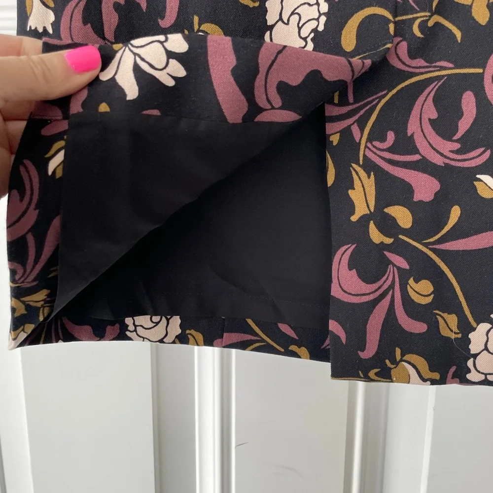 LOFT floral skirt